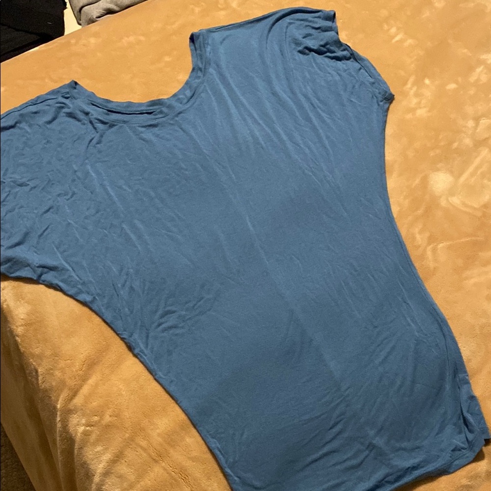 BOGO Lock & Love Blue Dolman Top Sz S
